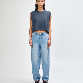 American Apparel 307GD Muscle T-Shirt (Faded Navy)