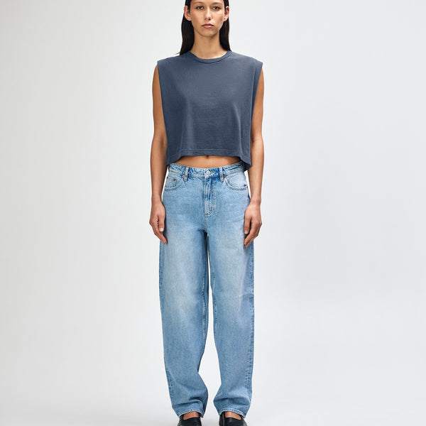 American Apparel 307GD Muscle T-Shirt (Faded Navy)
