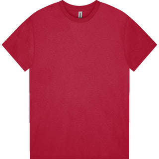 Gildan Heavy Cotton 5000B Red - Front View | color:Red|view:front