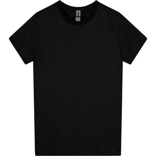 Gildan Heavy Cotton 5000L Black - Front View | color:Black|view:front