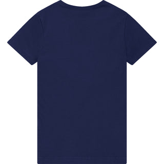 Gildan Softstyle 64000L Navy - Back View | color:Navy|view:back