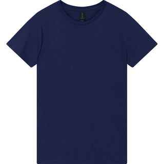 Gildan Softstyle 64000L Navy - Front View | color:Navy|view:front