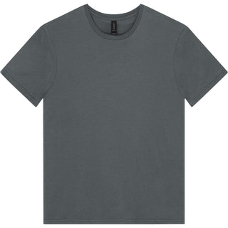 Gildan Softstyle 64000 Charcoal - Front View | color:Charcoal|view:front