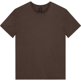 Gildan Softstyle 64000 Dark Chocolate - Front View | color:Dark Chocolate|view:front