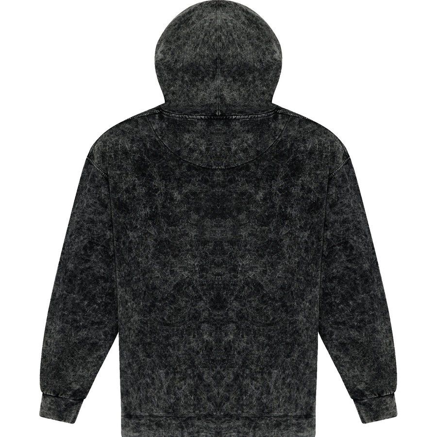 8300 Colortone Mineral Wash Pullover Hoodie (Black)