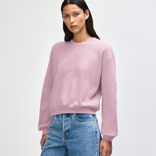 American Apparel RF494 Boxy Cropped Crewneck (Blush)