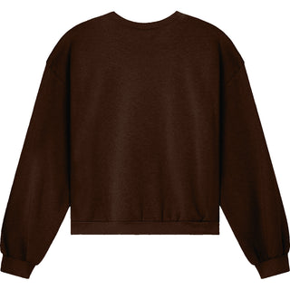 American Apparel RF494 Boxy Cropped Brown - Back View | color:Brown|view:back