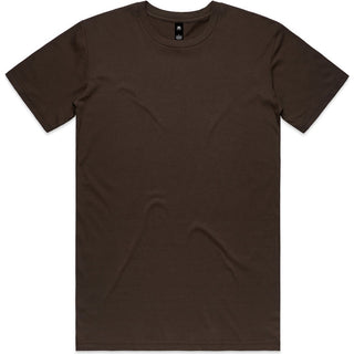 AS Colour 5001 Staple Tee Dark Chocolate - Front View | color:Dark Chocolate|view:front