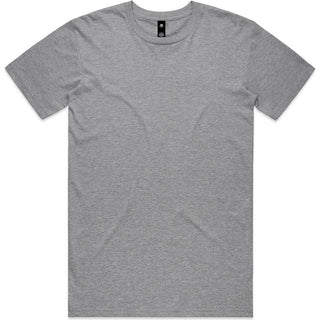 AS Colour 5001 Staple Tee Grey Marle - Front View | color:Grey Marle|view:front