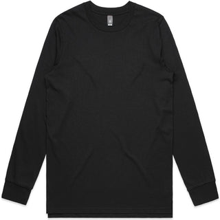 AS Colour 5029 Base L/S Tee - Front View | color:Black|view:front