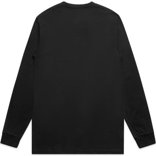 AS Colour 5054 Block L/S Tee - Back View | color:Black|view:back