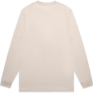 AS Colour 5054 Block L/S Tee - Back View | color:Bone|view:back