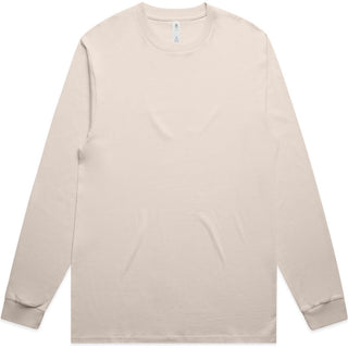 AS Colour 5054 Block L/S Tee - Front View | color:Bone|view:front