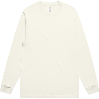 AS Colour 5054 Block L/S Tee - Front View | color:Ecru|view:front