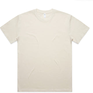 AS Colour 5052 Block Oversized Tee - Front View | color:Ecru|view:front