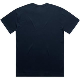 AS Colour 5052 Block Oversized Tee - Back View | color:Navy|view:back