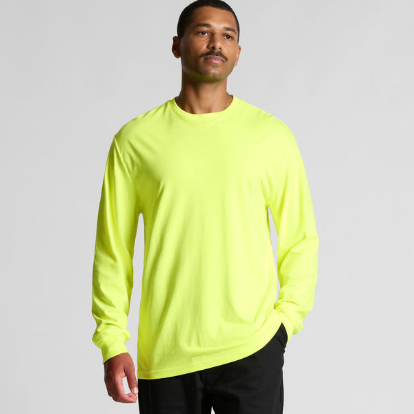 AS Colour Block Safety L/S Tee | 5054F (Safety Orange)