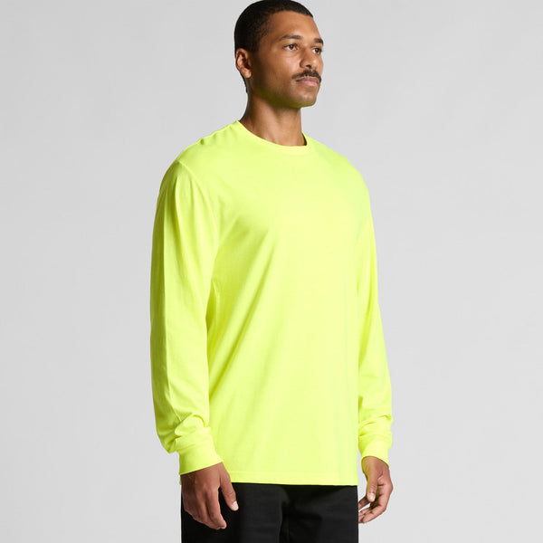 AS Colour Block Safety L/S Tee | 5054F (Safety Orange)