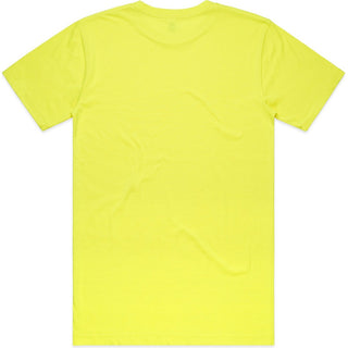 AS Colour 5050F Block Safety Tee - Back View | color:Safety Yellow|view:back