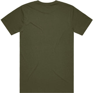 AS Colour 5050T Block Tubular Tee - Back View | color:Army|view:back