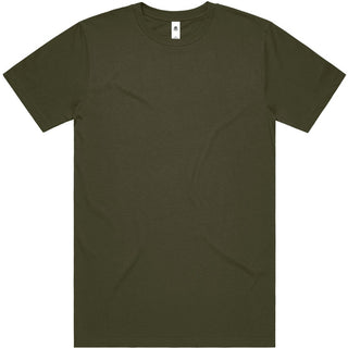 AS Colour 5050T Block Tubular Tee - Front View | color:Army|view:front