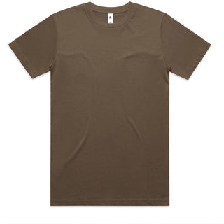 AS Colour 5050T Block Tubular Tee - Front View | color:Walnut|view:front