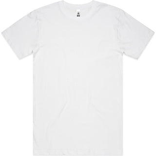 AS Colour 5050T Block Tubular Tee - Front View | color:White|view:front