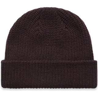 AS Colour 1120 Cable Beanie - Front View | color:Plum|view:front