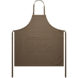 AS Colour 1080 Canvas Apron - Front View | color:Walnut|view:front