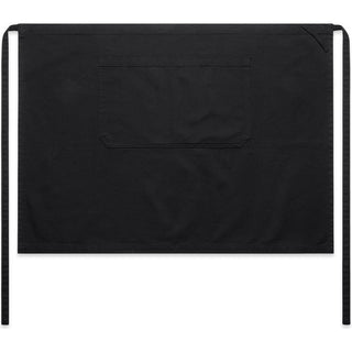 AS Colour 1081 Canvas Half Apron - Front View | color:Black|view:front