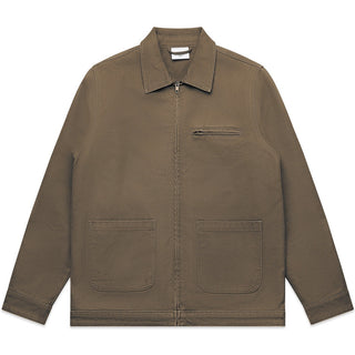 AS Colour 5527 Canvas Heavy Jacket - Front View | color:Walnut|view:front