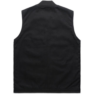 AS Colour 5528 Canvas Heavy Vest - Back View | color:Black|view:back