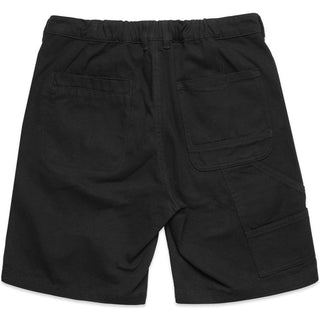 AS Colour 5983 Canvas Shorts 20" - Back View | color:Black|view:back