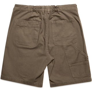 AS Colour 5983 Canvas Shorts 20" - Back View | color:Walnut|view:back