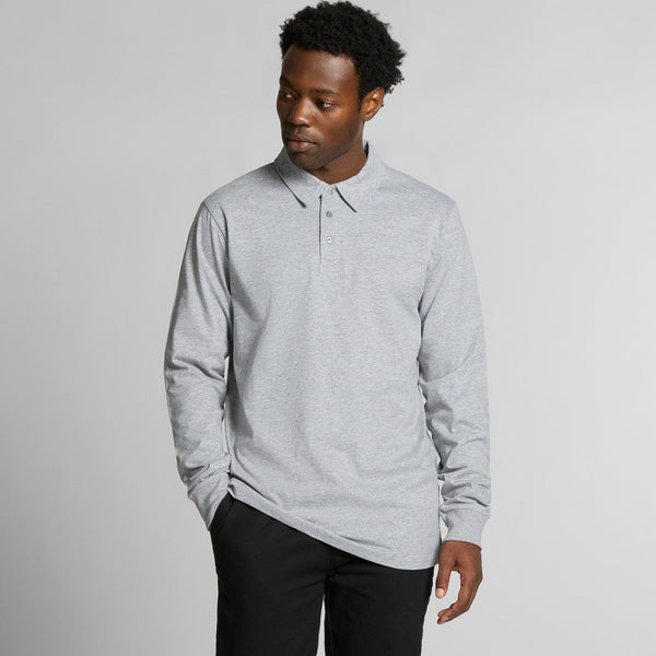 AS Colour Chad L/S Polo | 5404 (Grey Marle)