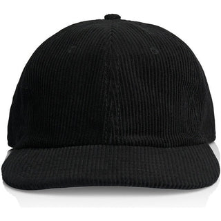 AS Colour 1152 Class Cord Cap - Front View | color:Black|view:front