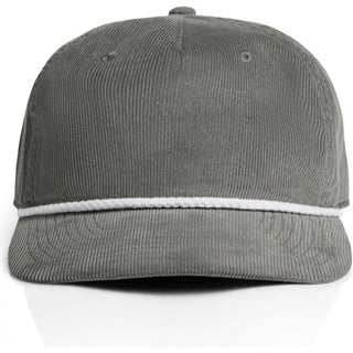AS Colour 1185 Class Cord Rope Cap - Front View | color:Shadow/White|view:front