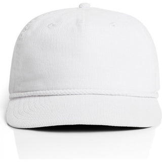 AS Colour 1185 Class Cord Rope Cap - Front View | color:White/White|view:front