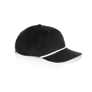 AS Colour Class Cord Rope Cap | 1185 (Black/White)