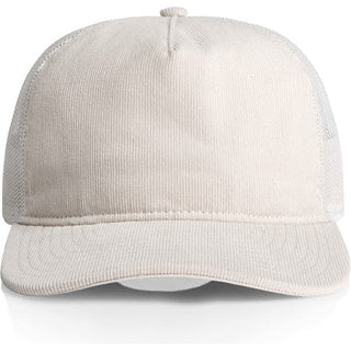 AS Colour 1157 Class Cord Trucker Cap - Front View | color:Bone|view:front