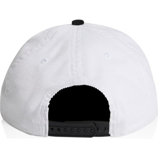 AS Colour Class Cord Two-Tone Cap | 1159 (White/Black)