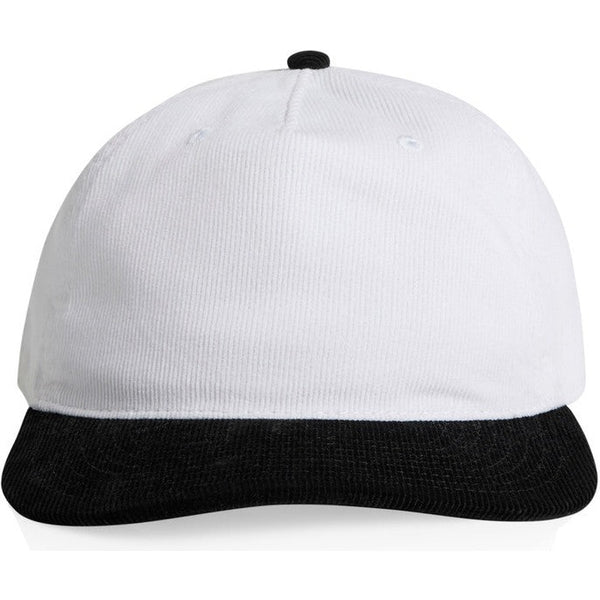 AS Colour Class Cord Two-Tone Cap | 1159 (White/Black)