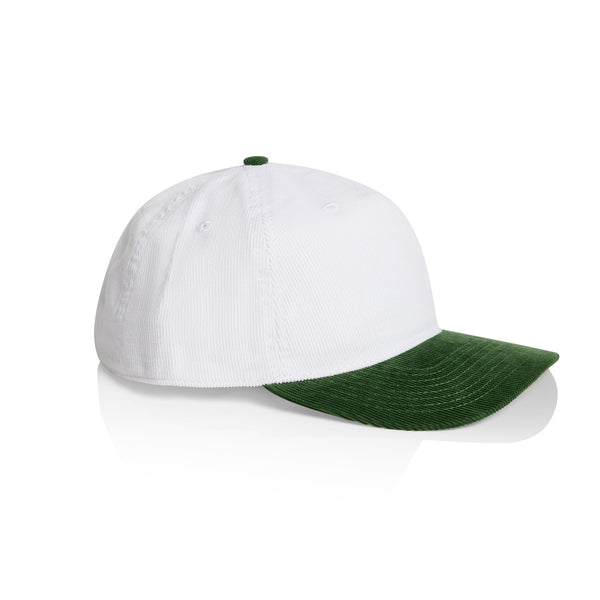 AS Colour Class Cord Two-Tone Cap | 1159 (White/Forest)