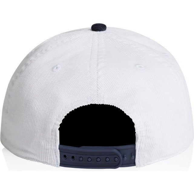 AS Colour Class Cord Two-Tone Cap | 1159 (White/Ink Blue)