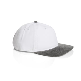 AS Colour 1159 Class Cord Two-Tone Cap - Side view | color:White/Shadow|view:side