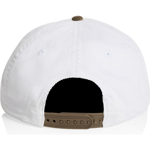 AS Colour Class Cord Two-Tone Cap | 1159 (White/Walnut)