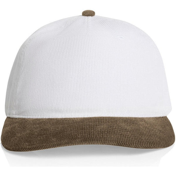 AS Colour Class Cord Two-Tone Cap | 1159 (White/Walnut)