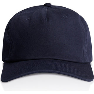 AS Colour 1153 Class Five Panel Cap - Front View | color:Midnight Blue|view:front