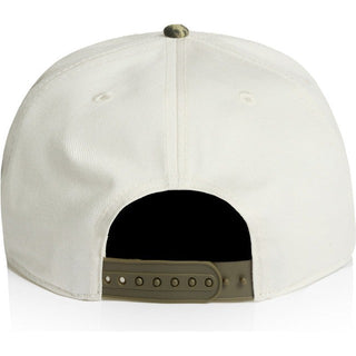 AS Colour 1154C Class Two-Tone Camo Cap - Back View | color:Natural/Tree Camo|view:back