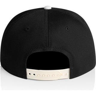 AS Colour 1154 Class Two-Tone Cap - Back View | color:Black/Natural|view:back